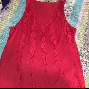 Banana Republic sleeveless ruffle tank